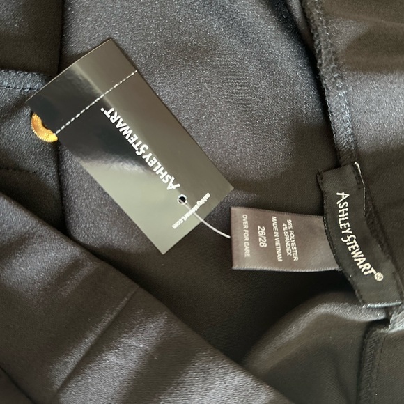 Ashley Stewart Black Pencil Skirt with Gold Buttons - Picture 5 of 5